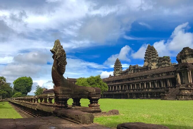 1-Day Angkor Wat Cycling Tour: Scenic Bike Adventure in Siem Reap - Angkor Wat at the start: setting the tone of the day