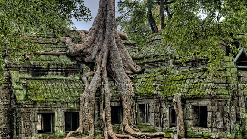 2-Day Angkor Wat With Small, Big Circuit & Banteay Srei Tour - Driving through villages and rice fields to Banteay Srei