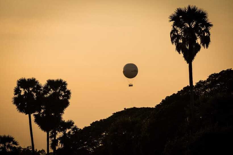 Angkor Balloon Sunrise or Sunset ride. - Price and value: $30 for 15 minutes is either perfect or disappointing