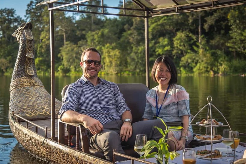Angkor Bike tour & Gondola Sunset Boat - Cycling Behind Angkor Wat on a Quieter Trail