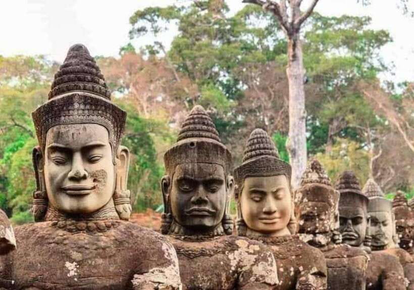 Angkor Cycling Tour - Angkor Thom’s fortifications: wall riding plus Ghost Gate