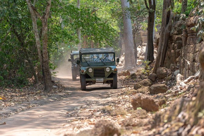 Angkor Wat by Vintage Jeep – Private Tour - Angkor Thom Through South Gate: Bayon Faces and the Terraces