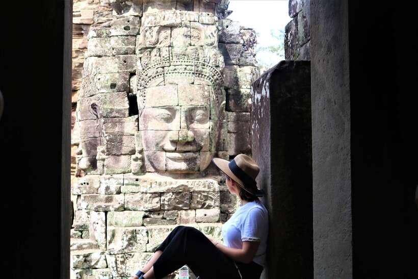 Angkor Wat: Full-Day Temples Small Group Tour - The south gate and Angkor Thom city walls: learning to read the stone