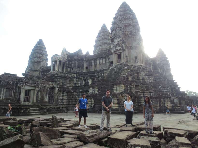 Angkor Wat Sunrise Shared Tours: Bayon-Ta Prohm-Banteay Srei - Pickup, drop-off, and getting around Siem Reap town