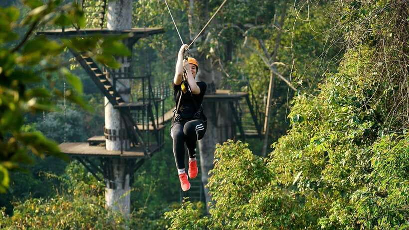 Angkor Zipline and Temple Tour with Sunset - Lunch Break and the Jungle Temple Route