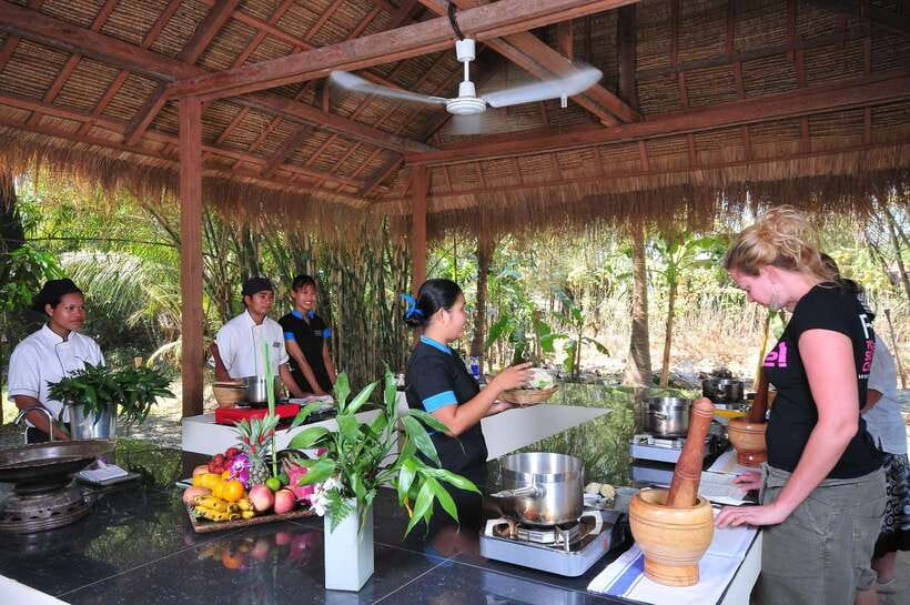 Cambodian Cooking Class from Siem Reap - The cooking station setup: you cook, you don’t watch