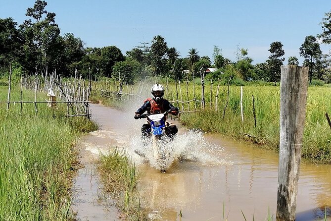 DB Siem Reap Half Day Dirt Bike Tour School - The Dirt, Sand, Gravel, and Mud Route (Plus Waterfall Breaks)
