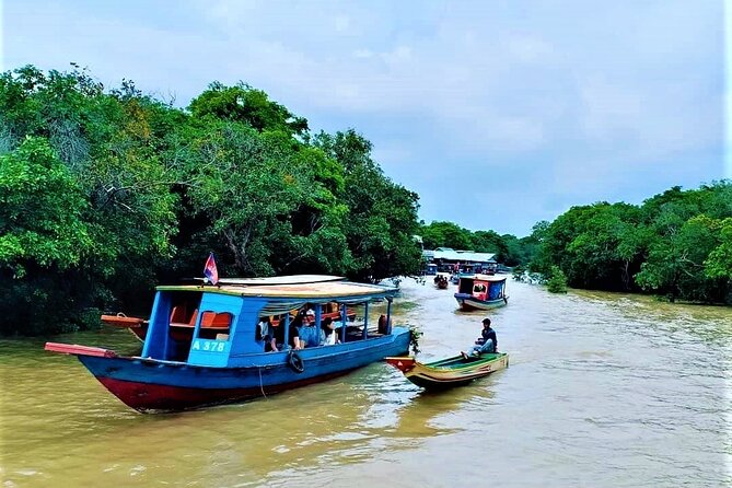 Floating Village-Mangrove Forest Private Tonle Sap Lake Boat Tour - Artisans Angkor, Royal Residence gardens, and a shrine visit