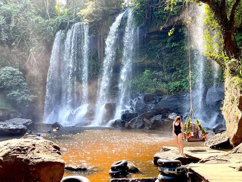 From Siem Reap: Banteay Srei and Kulen Waterfall Guided Tour - Kulen waterfalls: two falls, different sizes, and season rules