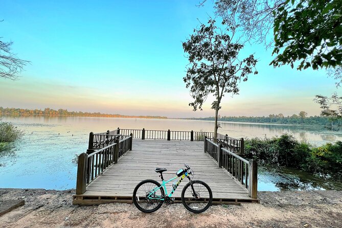 Full-Day Bike Tour in Siem Reap with Zipline - West Baray viewing and a traditional Khmer canoe intermission
