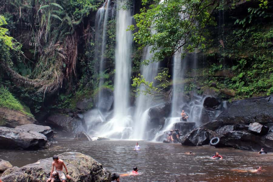 Kulen Waterfall: Rise and Shine with Cliff, Village w/ Guide - The Final Cliff Viewpoint: Big Photos Without the Late-Day Rush
