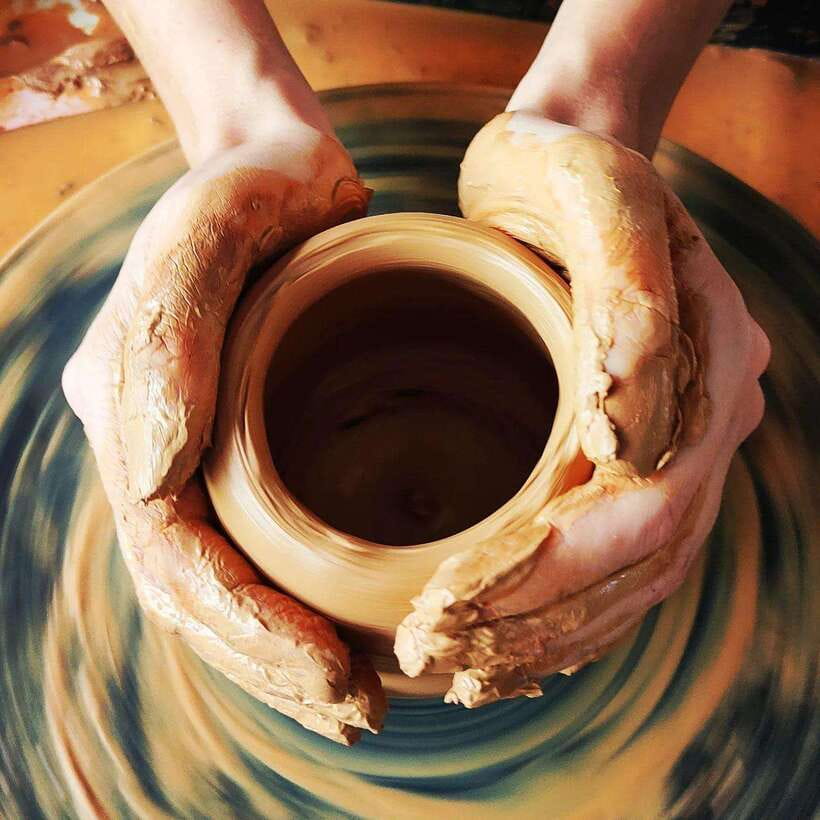 Pottery Classes Siem Reap with Pick up Drop off - Shaping Your Bowl On The Pottery Wheel