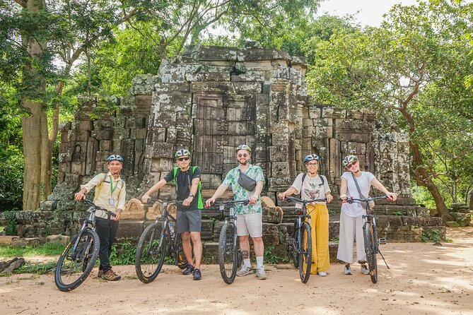 Private Angkor Sunrise Bike Tour Supported By Minivan - Ta Prohm’s tree roots plus Khmer lunch near the ruins