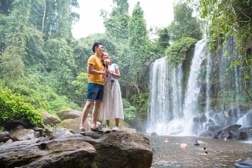Shared tour: Kulen Mountain & Waterfalls - Small group - Palm Sugar Village and the local market: the culture you can touch