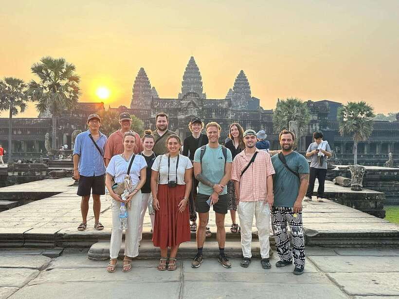 Siem Reap: Angkor Wat: Small-Group Sunrise or Sunset Tour - South Gate of Angkor Thom and Bayon’s Faces