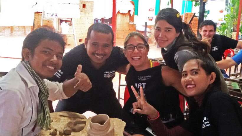 Siem Reap: Cambodian Pottery Class - The class setup: tuk tuk pickup and a real workshop
