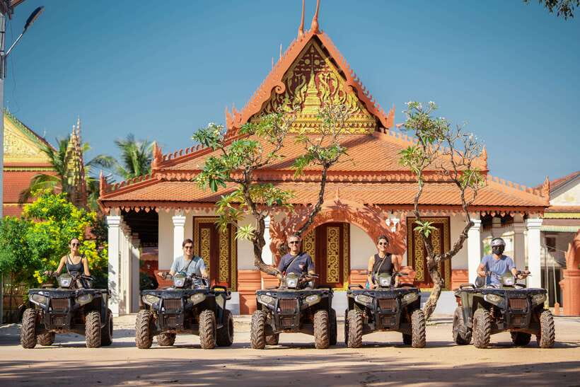 Siem Reap: Countryside Quad Bike Sunset Adventure - The Baitang Siem Reap sunset stop: snacks, refreshments, and a breather