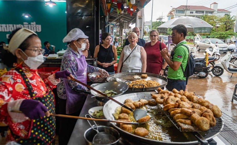 Siem Reap Evening Foodie Vespa Tour / Tuk Tuk Available - The Vespa Ride Makes the Food Tour Feel Like Siem Reap (Not a Check-List)
