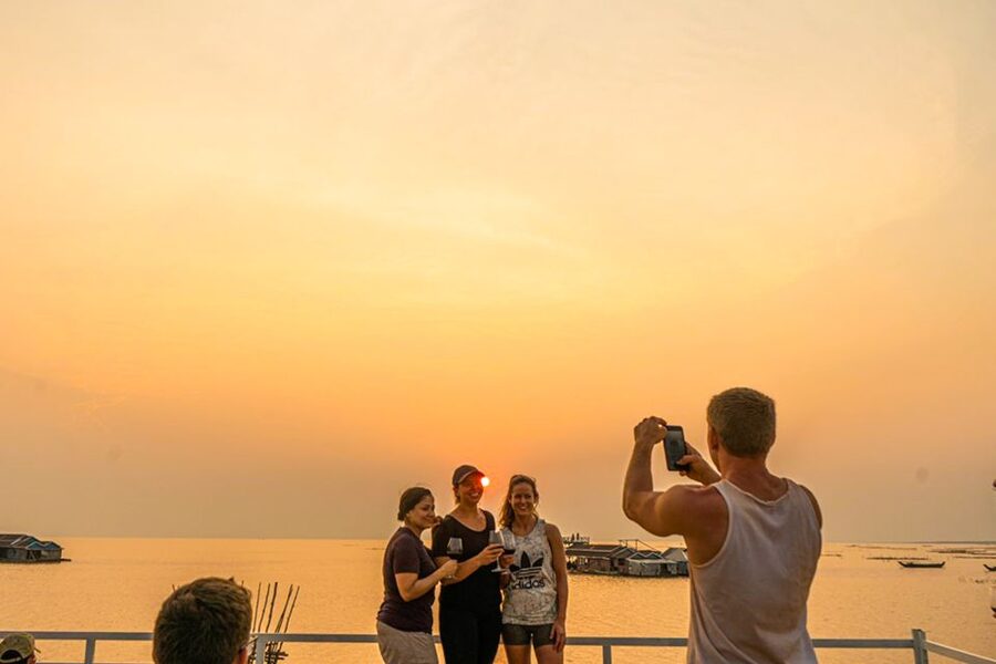 Siem Reap: Floating Village and Sunset Private Boat Tour - The floating market and the rhythm of trade
