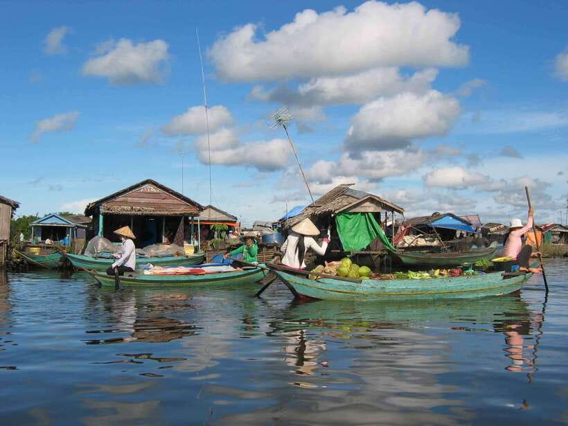 Siem Reap: Floating Village Tour - Hotel pickup, the lotus flower farm, and the countryside drive