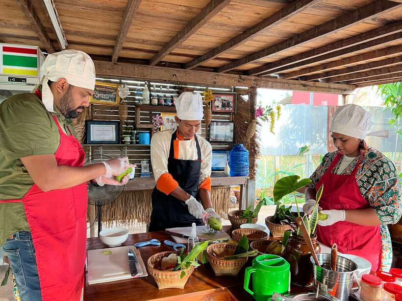 Siem Reap: Guided Day Trip to Local Village & Cooking Class - Cooking Class Setup: Hands-On Khmer Lessons, Not Just Watching