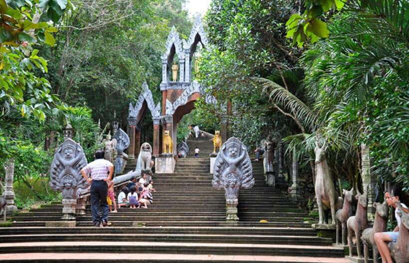Siem Reap: Kulen Waterfall by Private Tour - Hilltop ruins and the reclining Buddha: sacred space plus strong viewpoints