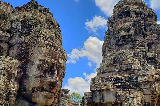 Siem Reap Private Full Day Angkor Wat Tour with Sunset or Sunrise - Angkor Thom South Gate, Bayon, and Baphuon: where the stone stares back