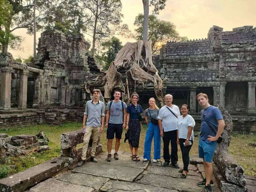 Small-Group Full Day Angkor wat Guide tour with Sun set - Getting moving from Siem Reap: pickup, AC rides, and time in transit