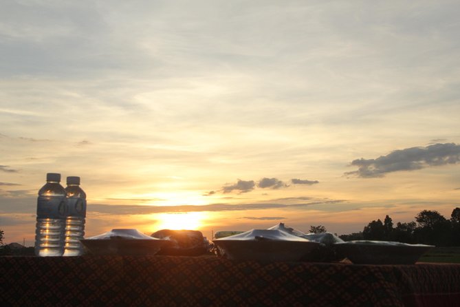 Sunset Dinner at Rice Paddy Fields - The ox-cart ride route: houses, rice paddies, and crop talk