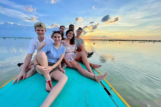 Sunset tour of Kampong Phluk stilts home village on the Tonle Sap - Stop 2: Tonle Sap lake calm, then a floating restaurant sunset moment